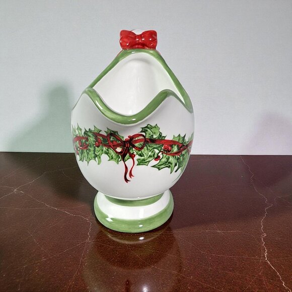 Holiday Celebrations by Christopher Radko Traditions Christmas gravy boat - Picture 4 of 12